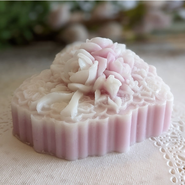 Plum heart soap